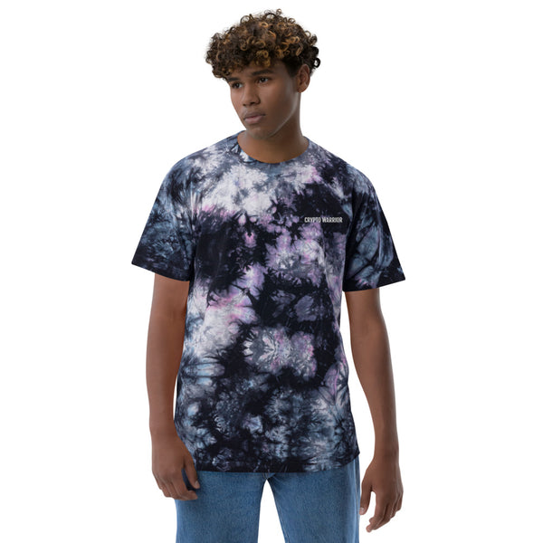 Crypto Warrior Oversized Tie-Dye T-Shirt