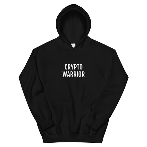Crypto Warrior (large print) Unisex Pull Over Hoodie