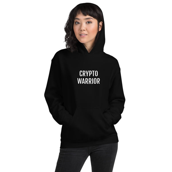 Crypto Warrior (large print) Unisex Pull Over Hoodie