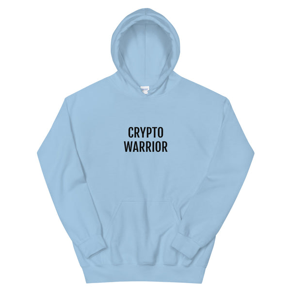 Crypto Warrior (large print) Unisex Pull Over Hoodie