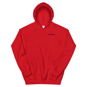 Crypto Warrior Unisex Pull Over Hoodie (black logo/text)