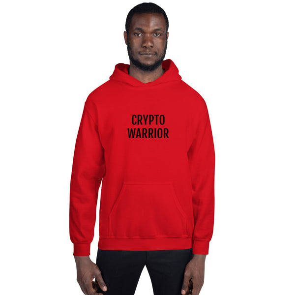 Crypto Warrior (large print) Unisex Pull Over Hoodie
