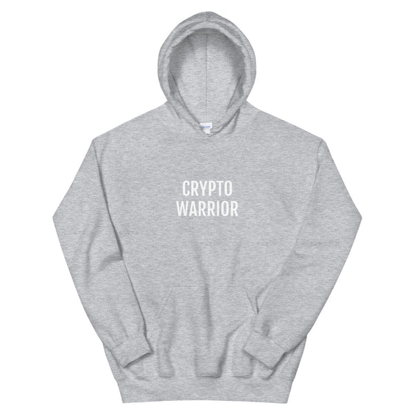 Crypto Warrior (large print) Unisex Pull Over Hoodie