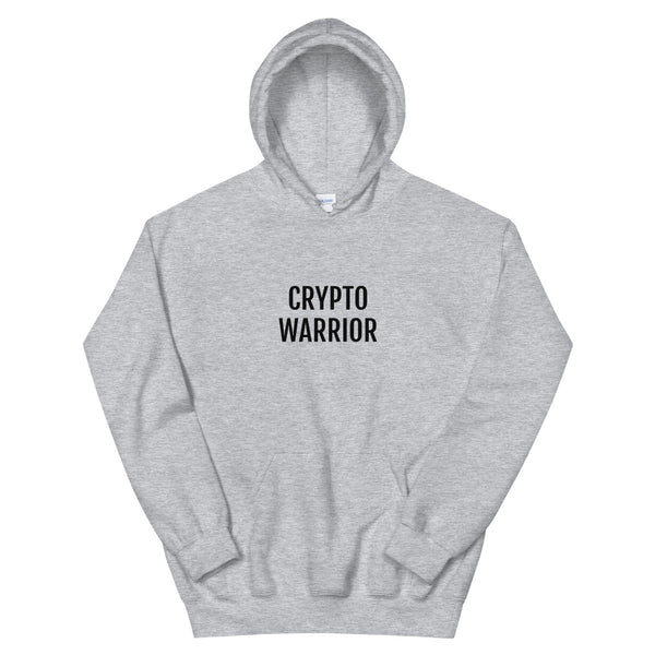 Crypto Warrior (large print) Unisex Pull Over Hoodie