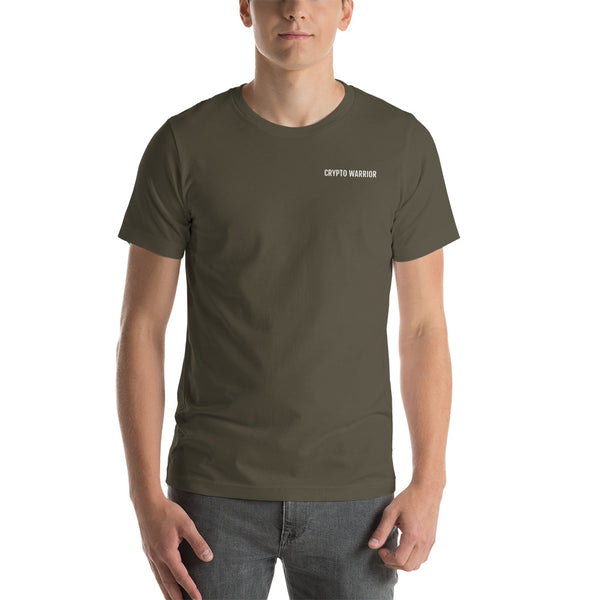 Crypto Warrior Short-Sleeve Unisex T-Shirt (white)