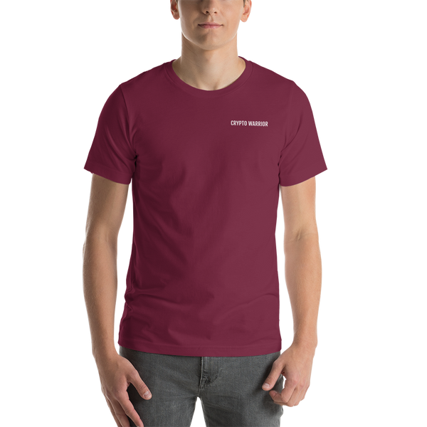 Crypto Warrior Short-Sleeve Unisex T-Shirt (white)